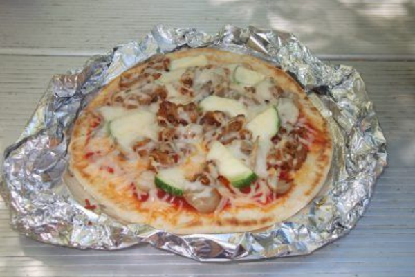 Campfire Pizza in Foil