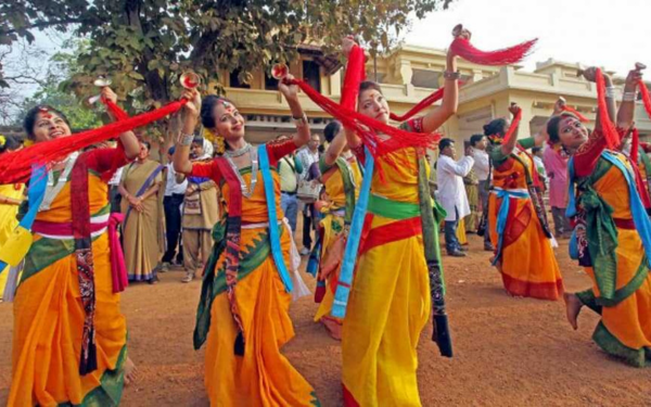 .Shantiniketan, West Bengal- Cultural Holi